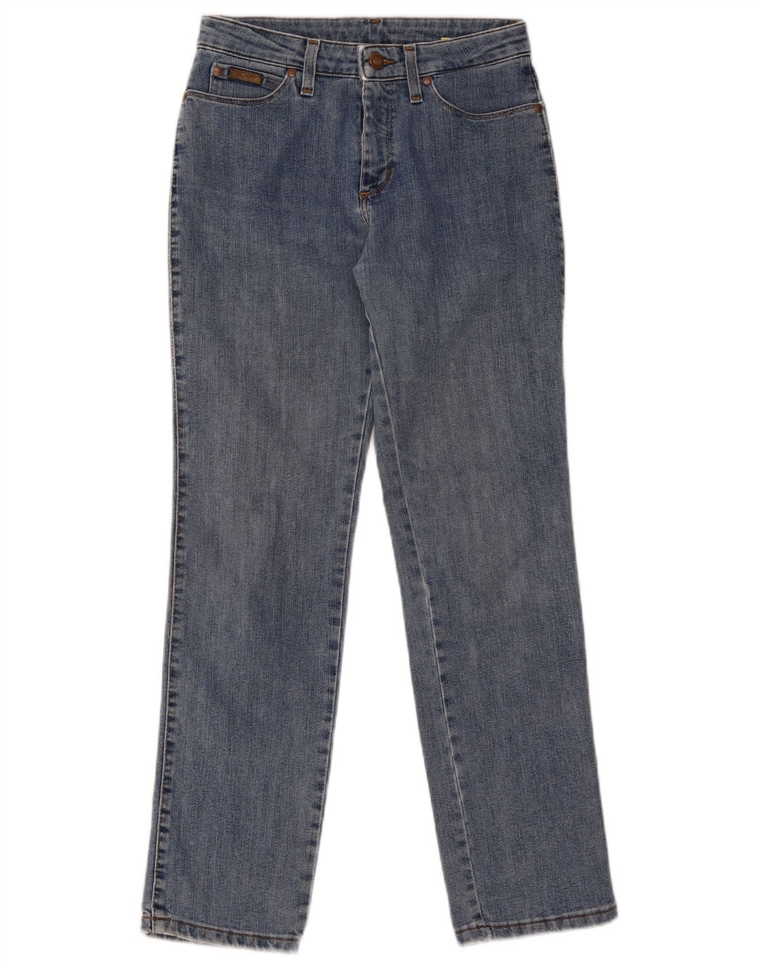 Jeans dritti da donna WRANGLER W28 L28 cotone blu