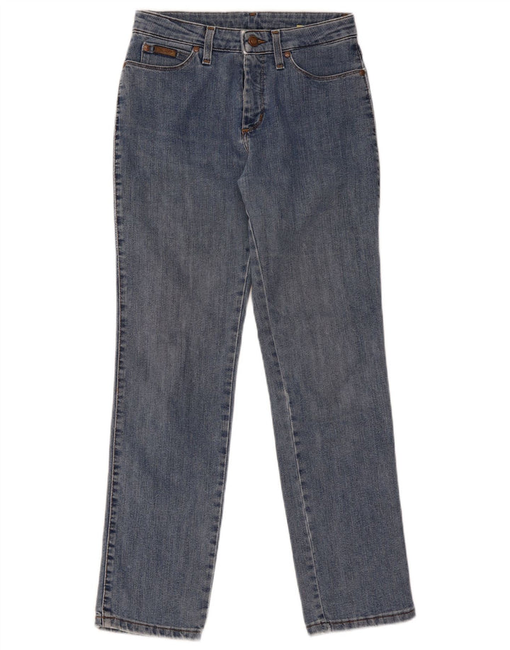 Jeans dritti da donna WRANGLER W28 L28 cotone blu
