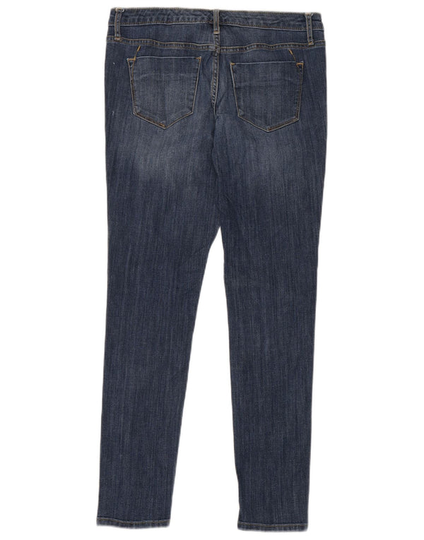 MOSSIMO Jeans skinny a vita bassa da donna US 6 Small W28 L32 Cotone blu