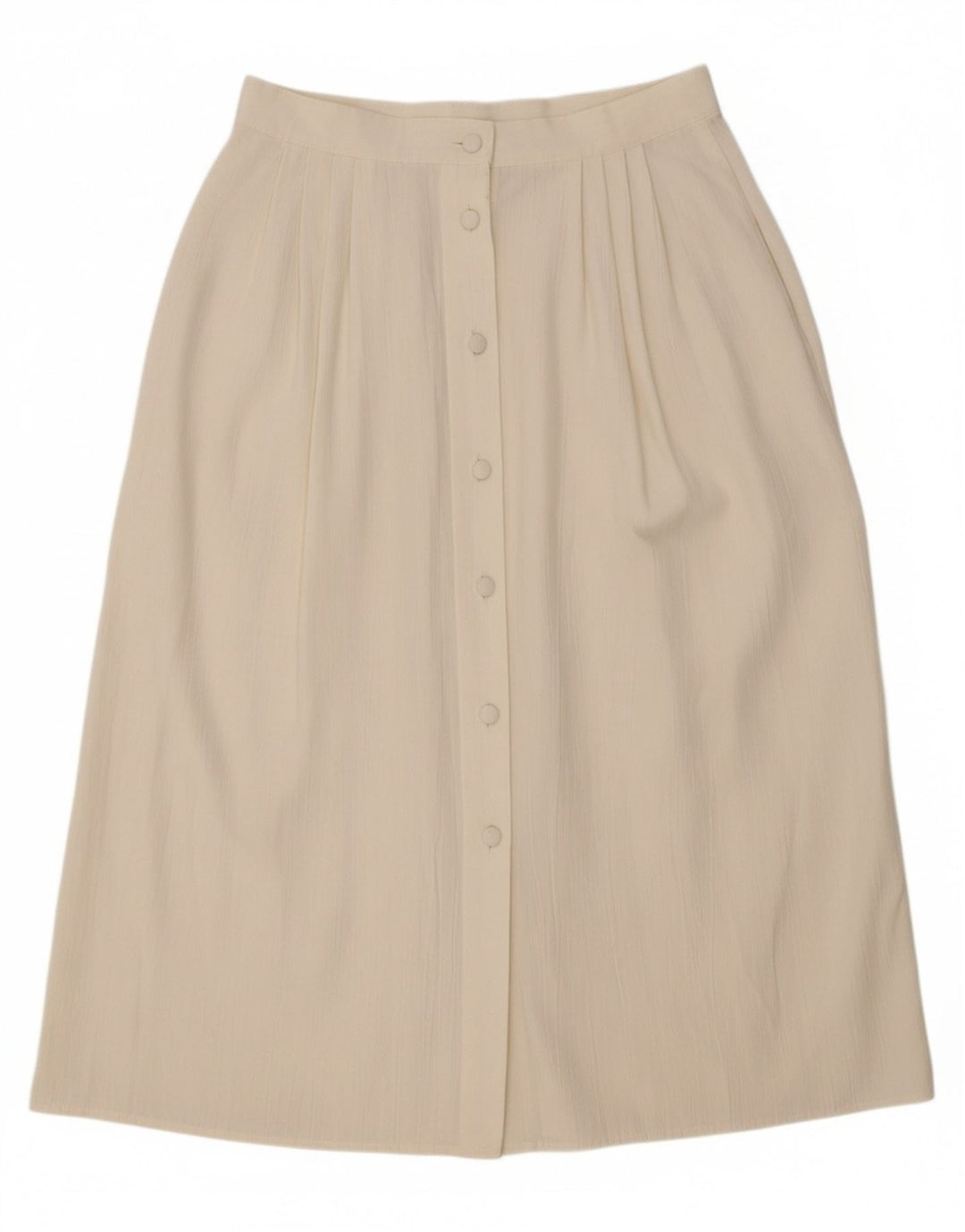 VINTAGE Womens Pegged A-Line Skirt UK 16 Large W32  Off White Polyester