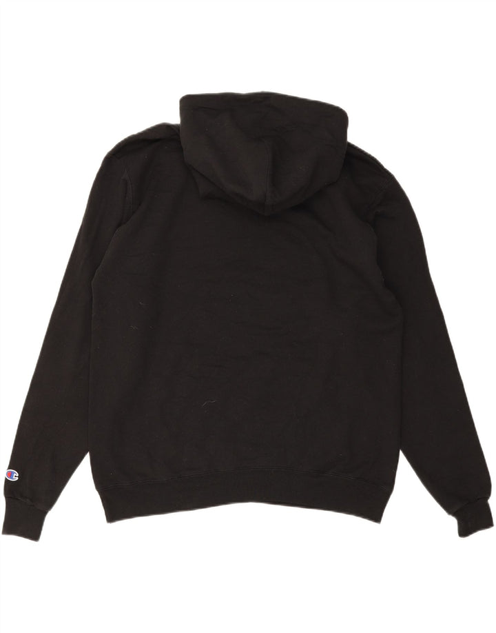 Maglione con cappuccio da uomo CHAMPION grande in cotone nero