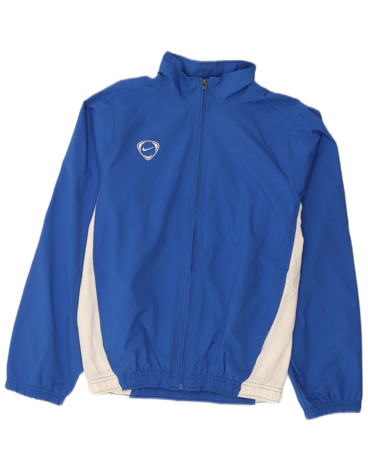 Giacca da tuta da uomo Nike UK 36/38 Small Blu Colourblock Poliestere