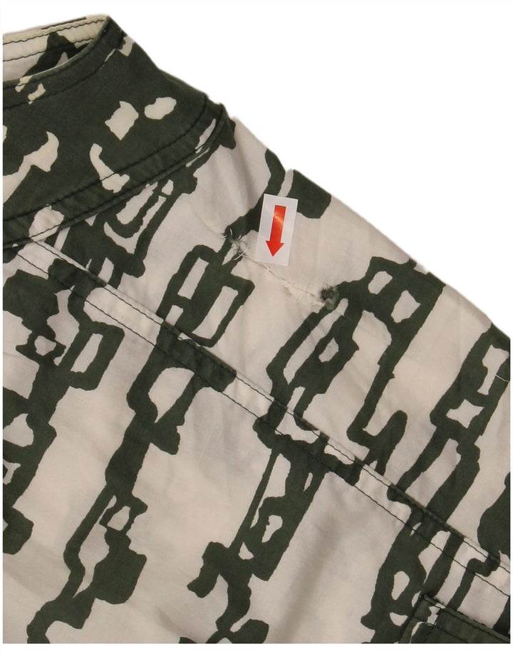 Abito camicia senza maniche da donna MARELLA UK 12 Verde medio geometrico