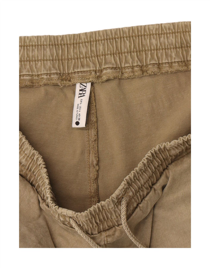 Pantaloni da jogging da donna Zara grandi W30 L26 kaki