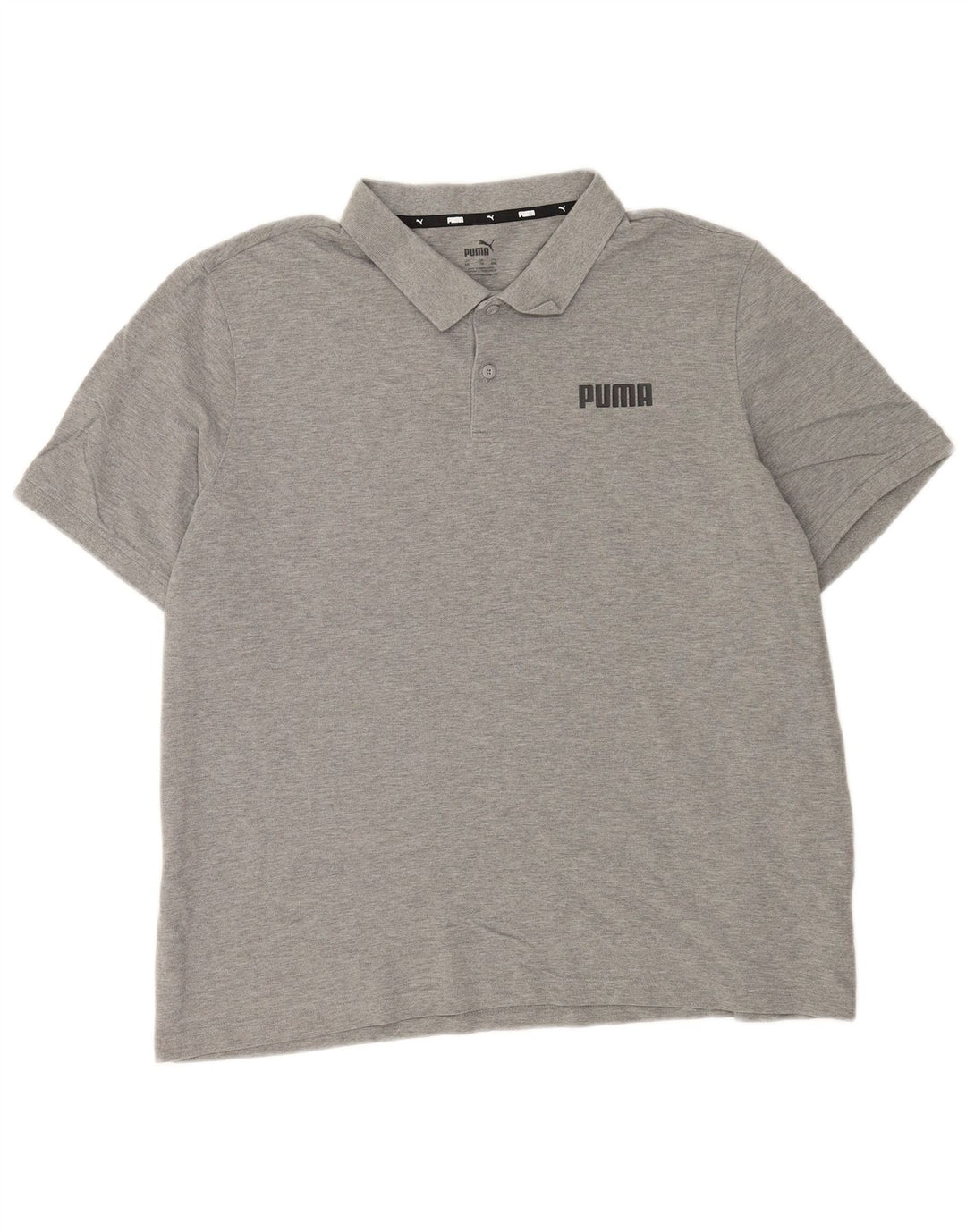 Polo Puma da uomo 2XL in cotone chiazzato grigio