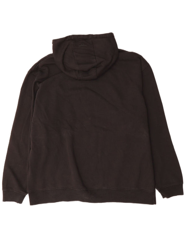 Felpa con cappuccio grafica da uomo Adidas 2XL cotone nero