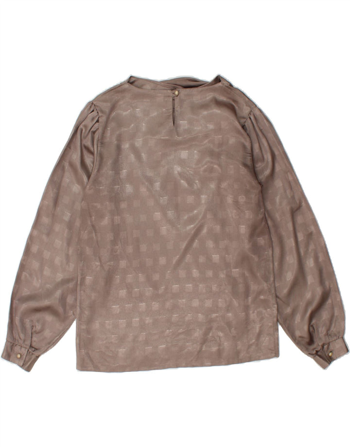 SEIDENSTICKER Womens Oversized Blouse Top EU 36 Small Grey Geometric Vintage Seidensticker and Second-Hand Seidensticker from Messina Hembry 