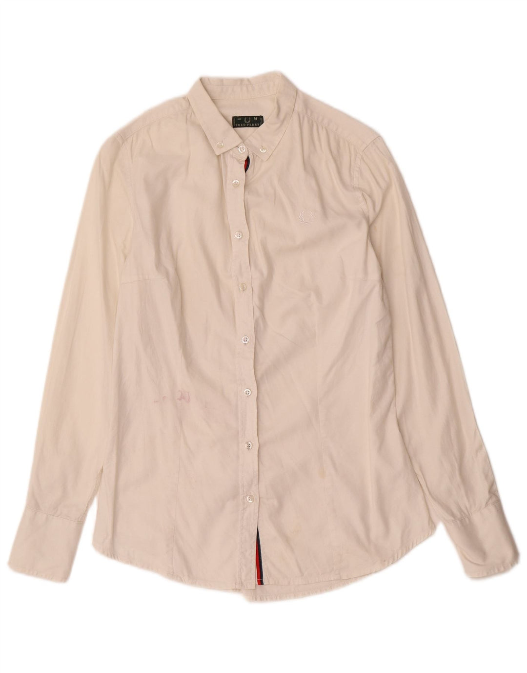 Camicia da donna Fred Perry UK 12 media bianca