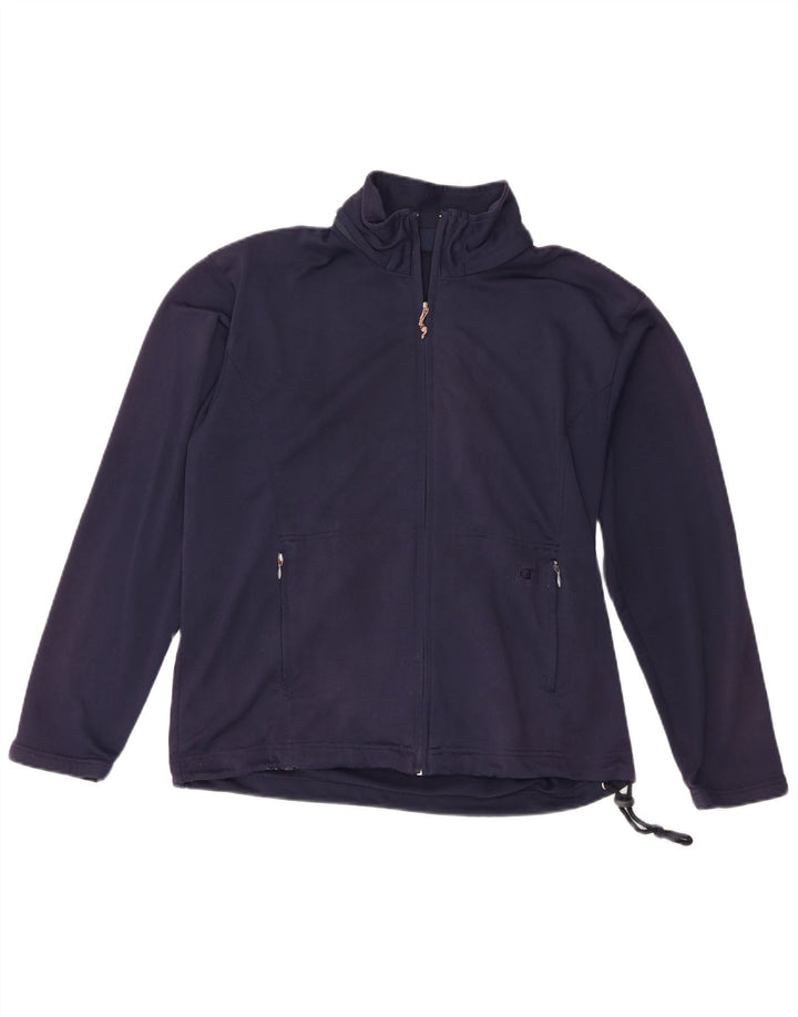 Giacca da tuta da uomo Champion Large in poliestere blu navy