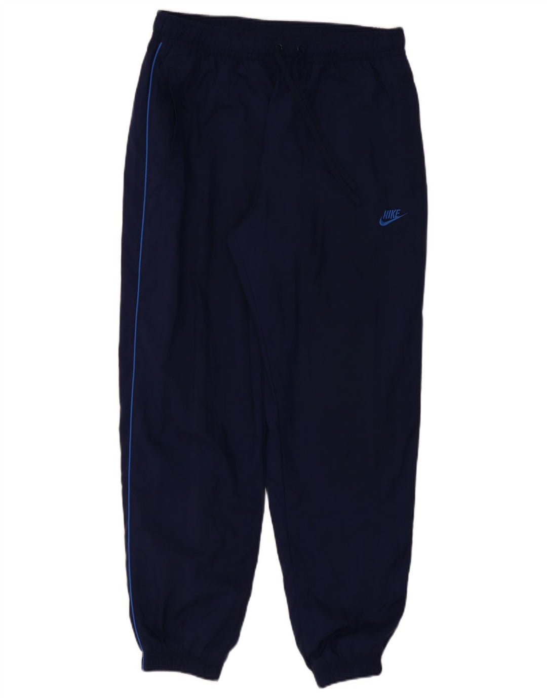 Pantaloni da tuta Nike da uomo, pantaloni da jogging, grandi, in poliestere blu navy