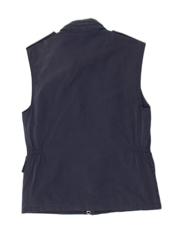 BROOKSFIELD Mens Utility Gilet UK 36 Small Navy Blue Cotton