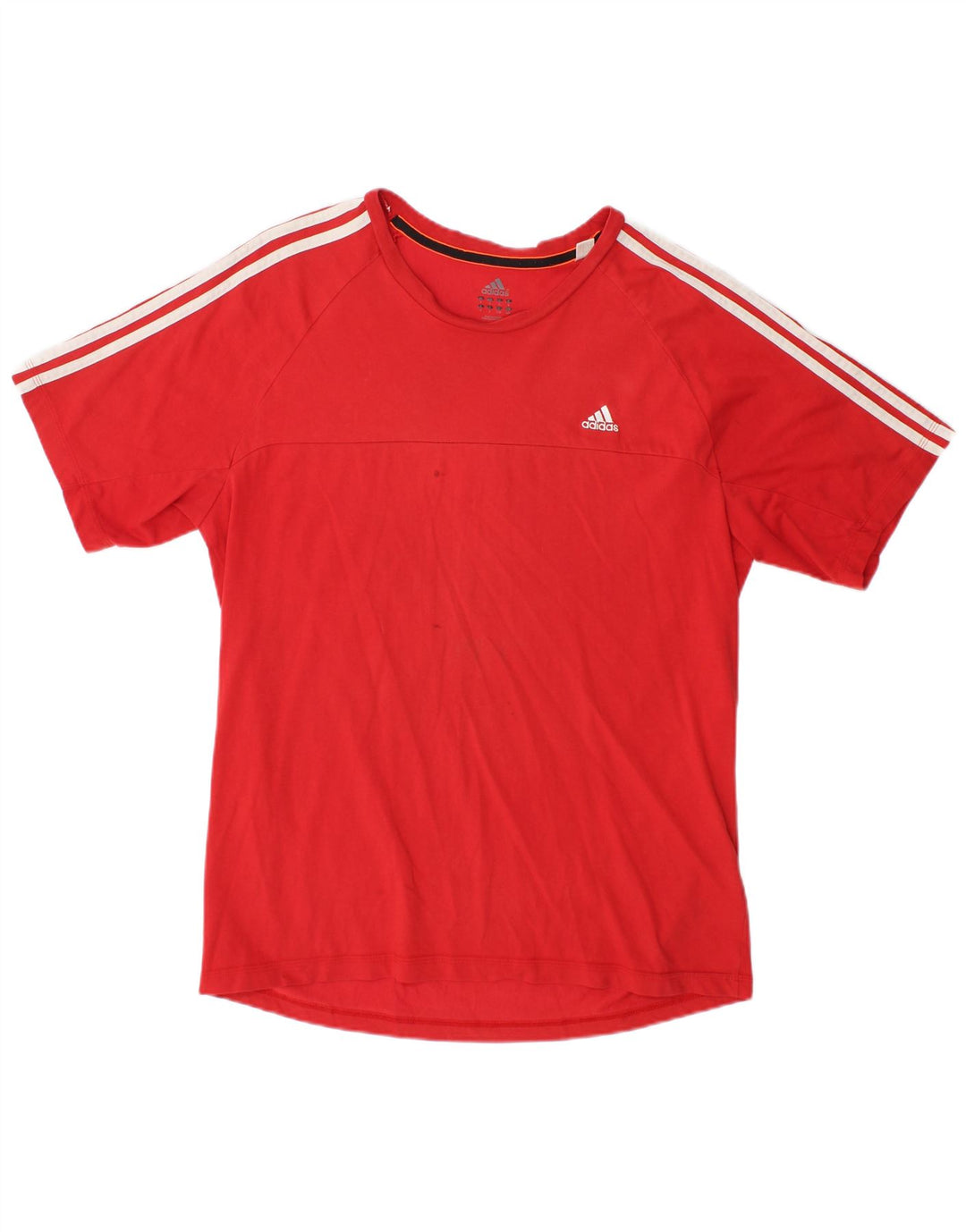 T-shirt Adidas Climalite da uomo grande in cotone rosso