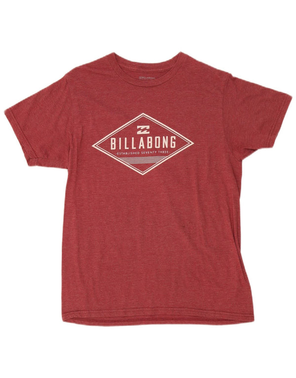 Maglietta grafica da uomo Billabong Top in cotone bordeaux medio