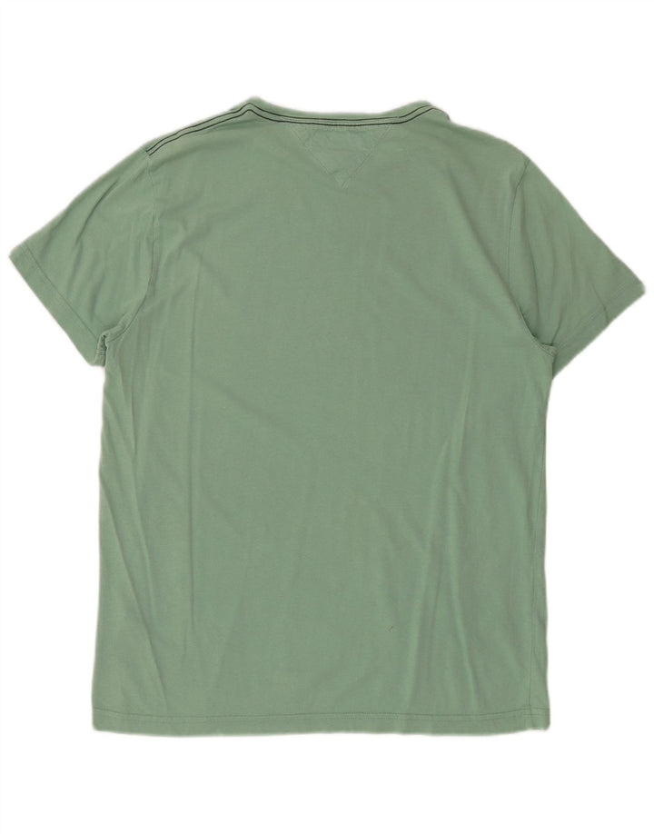 T-shirt grafica da uomo Tommy Hilfiger Top in cotone verde medio