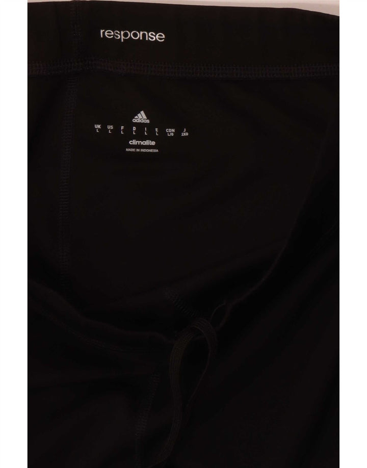 Adidas Donna Response Capri Leggings UK 16 Grande Nero
