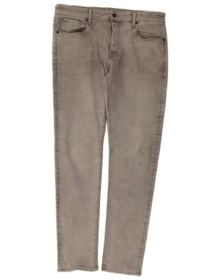 Jeans slim da uomo G-Star 3301 W36 L36 cotone grigio