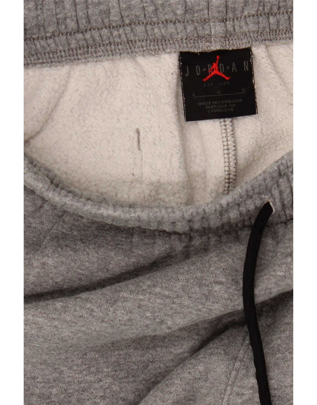 Pantaloni da tuta da uomo Jordan Joggers grandi in cotone grigio