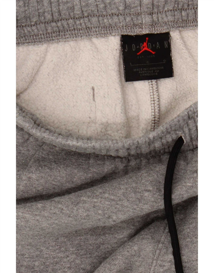 Pantaloni da tuta da uomo Jordan Joggers grandi in cotone grigio