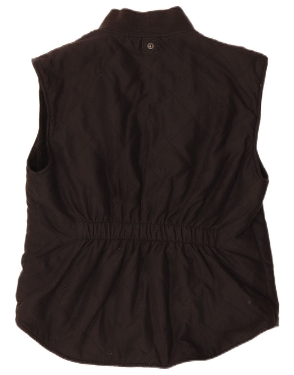 Gilet trapuntato da donna Musto UK 14 poliestere nero medio