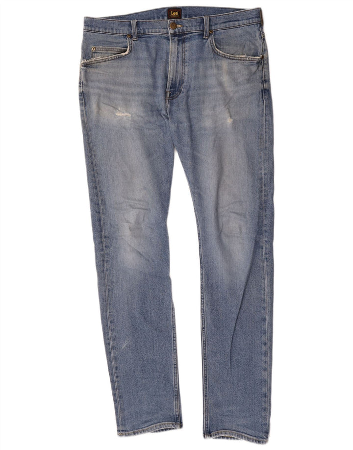 Jeans slim da uomo Lee Rider W34 L34 cotone blu