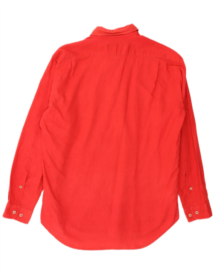 MARLBORO CLASSICS Camicia da uomo grande in lino rosso