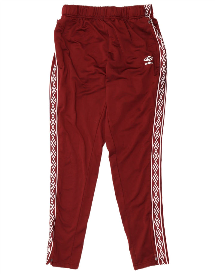 Pantaloni da tuta con grafica Umbro da uomo, grandi, in poliestere marrone