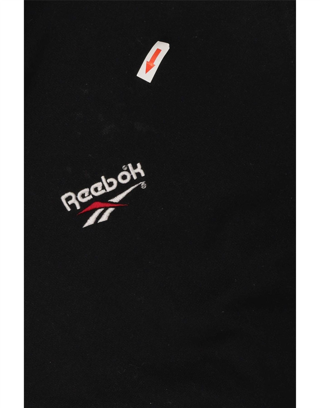 Giacca in pile con cappuccio Reebok da uomo UK 40 Large Nero Poliestere