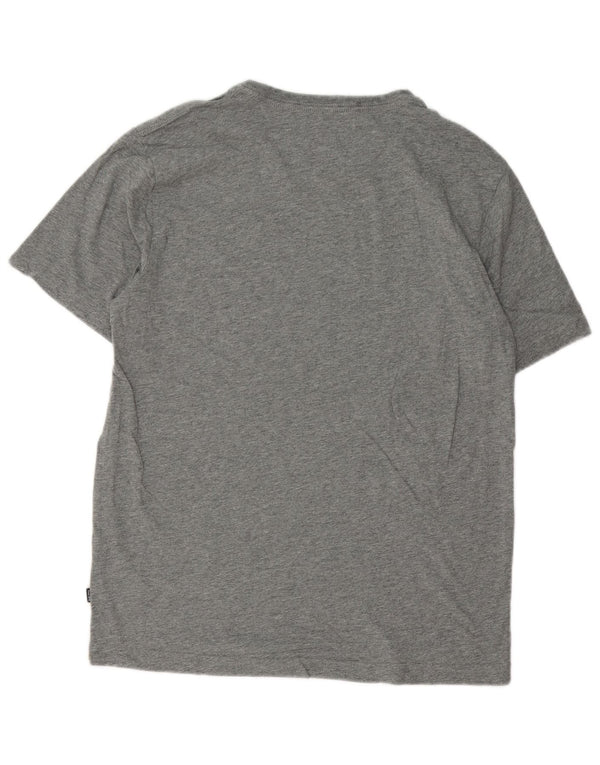 T-shirt da uomo Puma Top in cotone grigio medio
