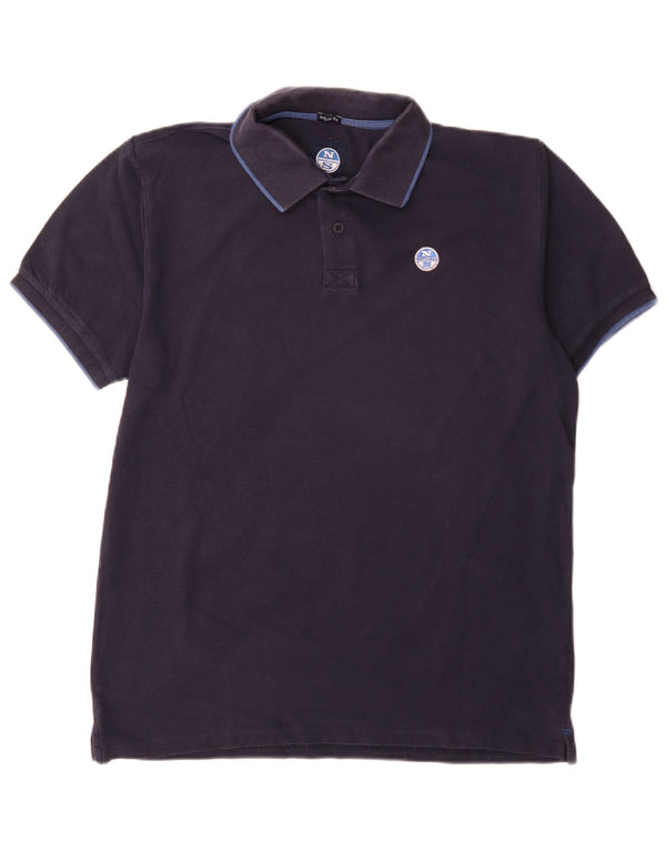 Polo da uomo North Sails in cotone blu navy medio