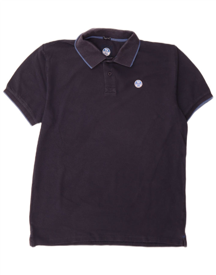 Polo da uomo North Sails in cotone blu navy medio
