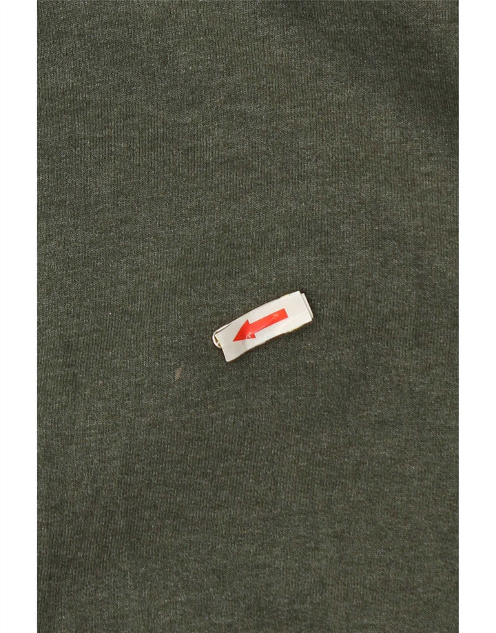 Maglione con cappuccio da uomo Champion grande in cotone kaki