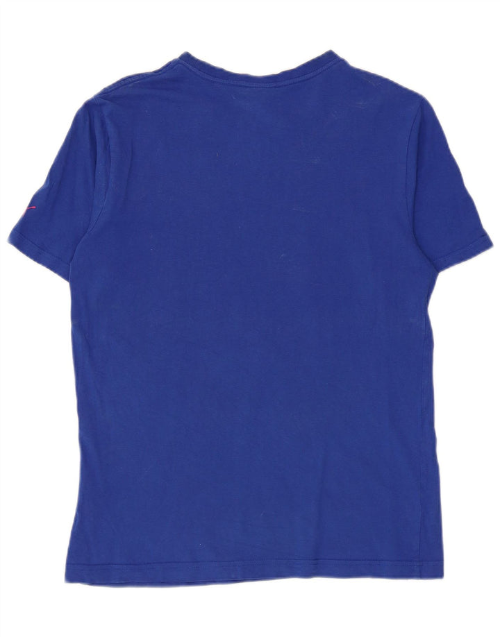T-shirt grafica da uomo Puma Top Small in cotone blu