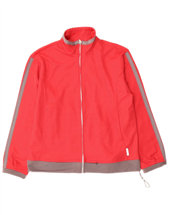 Giacca da tuta oversize da donna Diadora UK 10 Small Red Colourblock