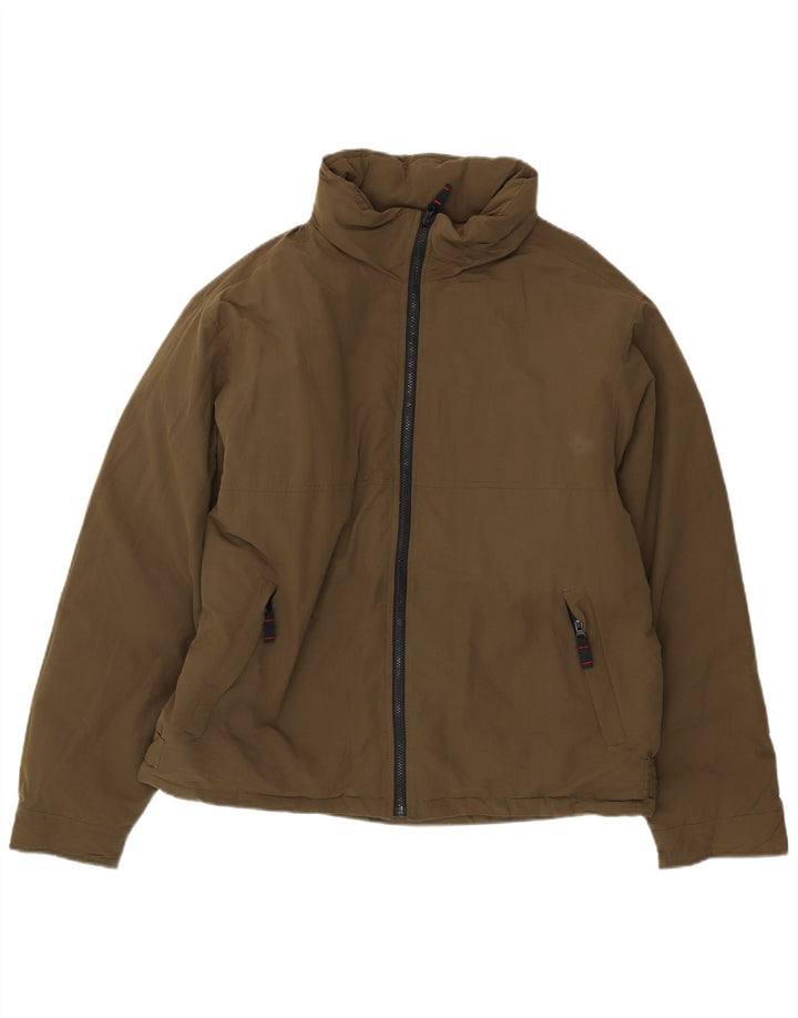 Giacca imbottita da uomo Eddie Bauer UK 42 XL nylon kaki