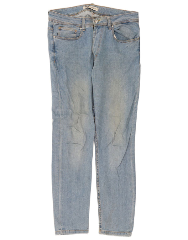 Jeans slim da uomo Zara EU 44 Large W34 L30 cotone blu