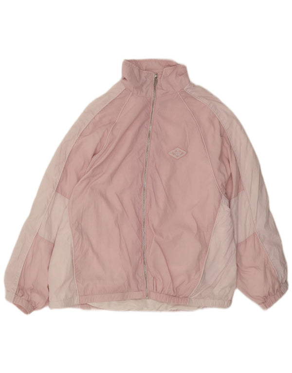 Giacca antipioggia oversize grafica da donna FB Sister UK 10 Small Pink Colourblock