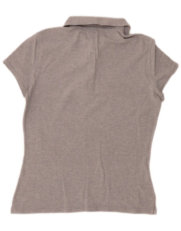 Polo Benetton Donna UK 12 Grigio Medio