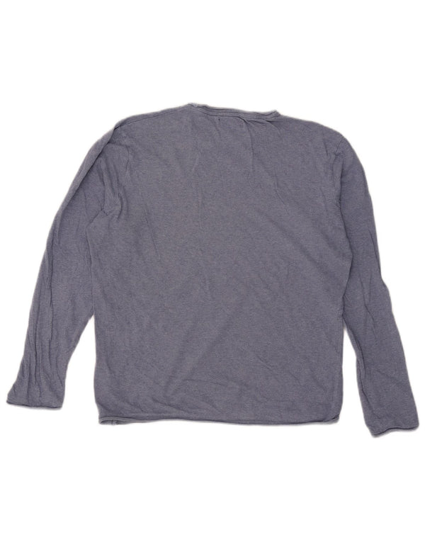 Top Zara da donna a maniche lunghe UK 14 blu medio