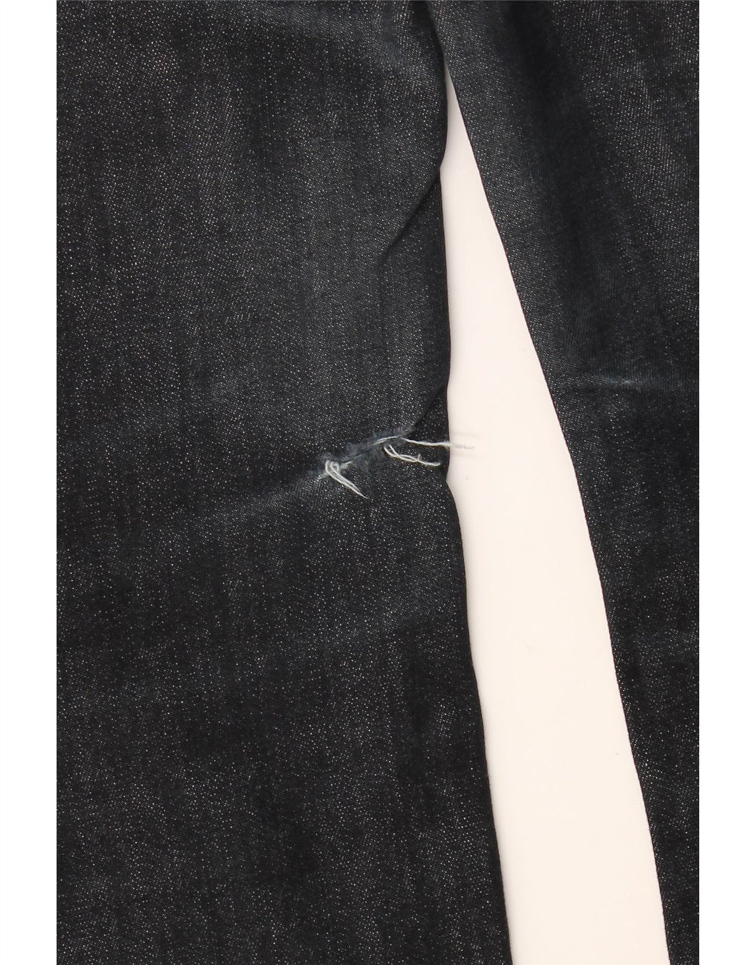 Jeans dritti da donna BENETTON W31 L30 cotone blu navy