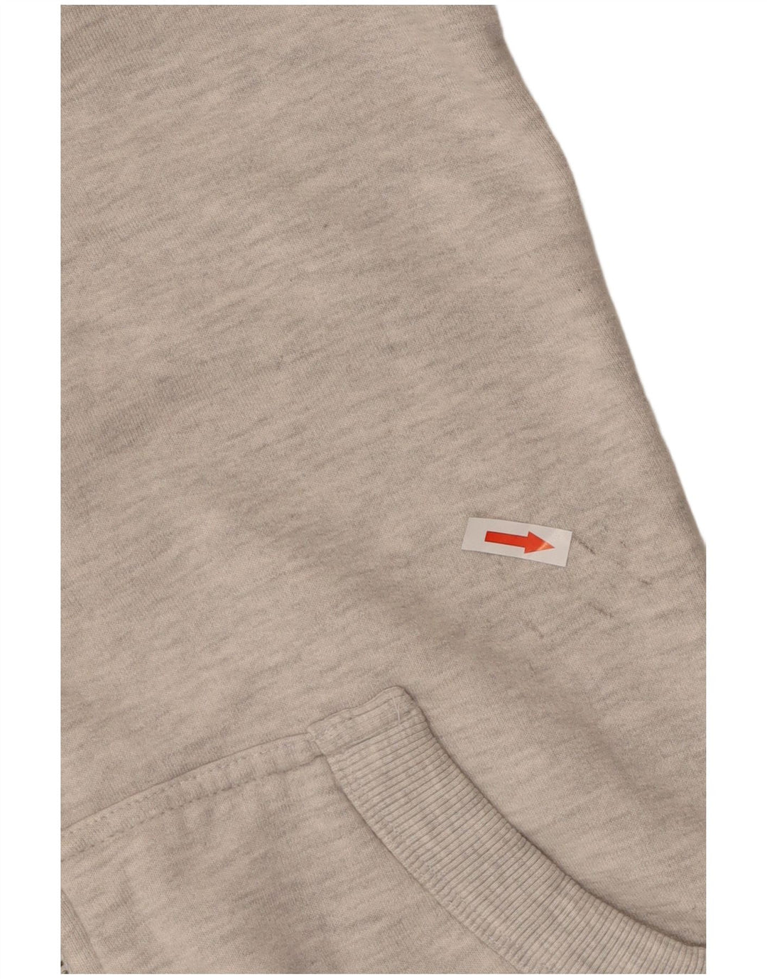 Maglione con cappuccio e zip da donna Superdry UK 14 Cotone chiazzato grigio medio