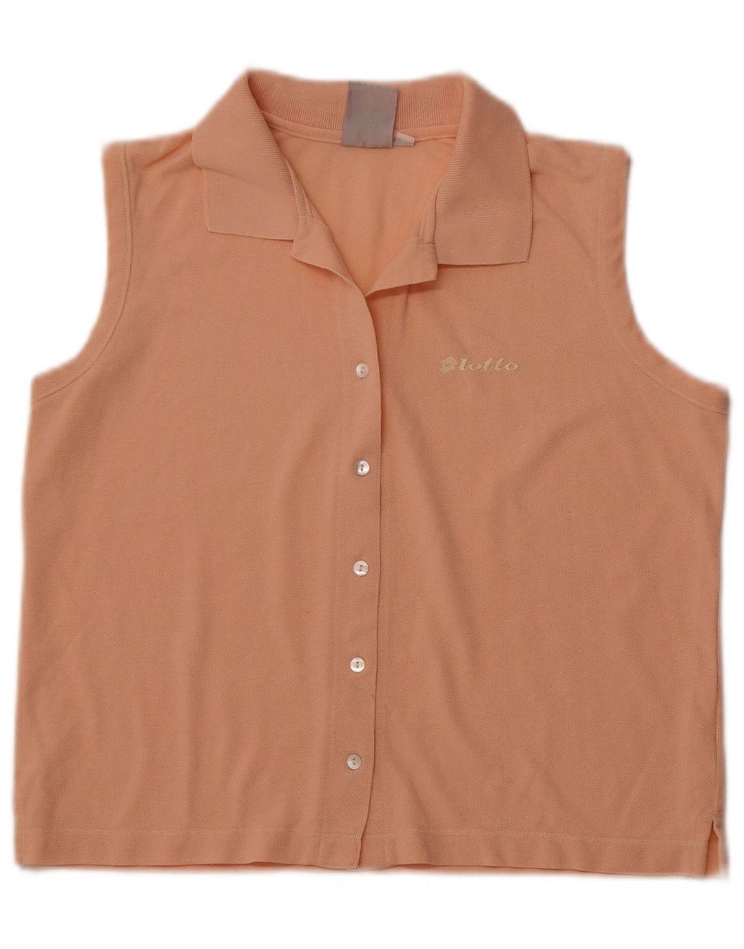 LOTTO Camicetta senza maniche corta da donna UK 14 Large Arancione