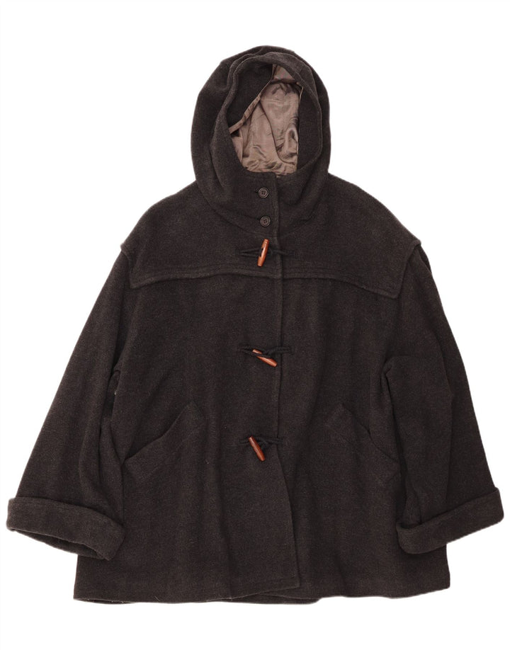 Montgomery oversize con cappuccio da donna BENETTON IT 42 Lana grigio medio