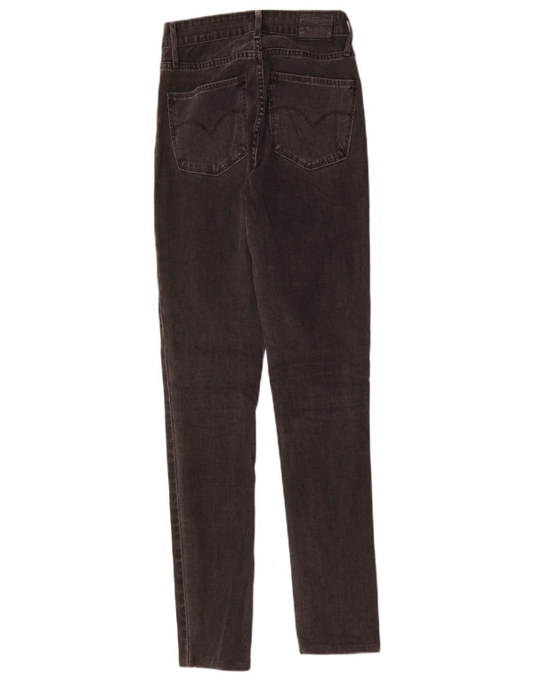 LEVI'S Jeans skinny a vita alta 721 da donna W26 L30 cotone grigio