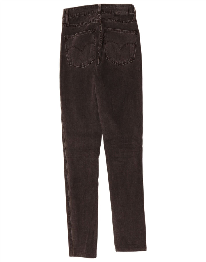 LEVI'S Jeans skinny a vita alta 721 da donna W26 L30 cotone grigio