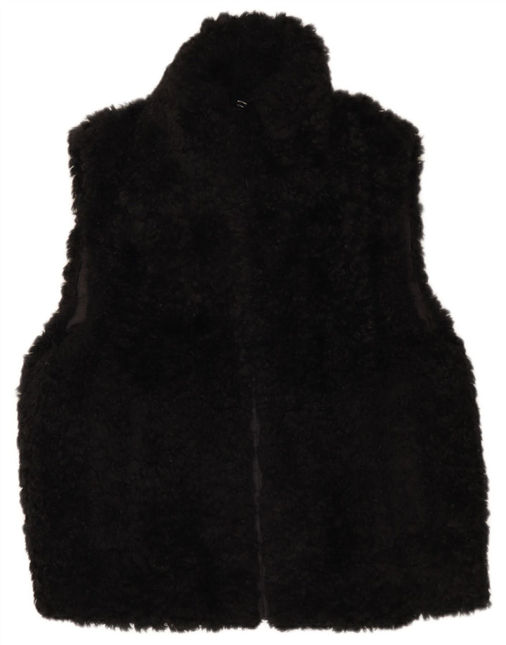 Gilet oversize da donna in pelliccia sintetica Cos EU 36 piccolo poliestere nero