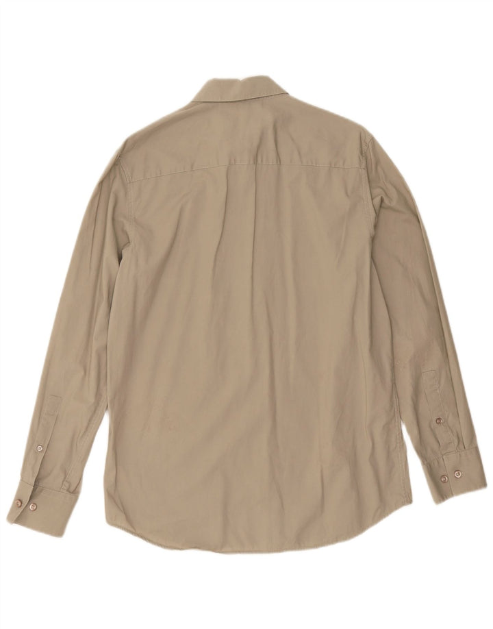 Camicia Calvin Klein da uomo Modern Fit piccola in cotone kaki