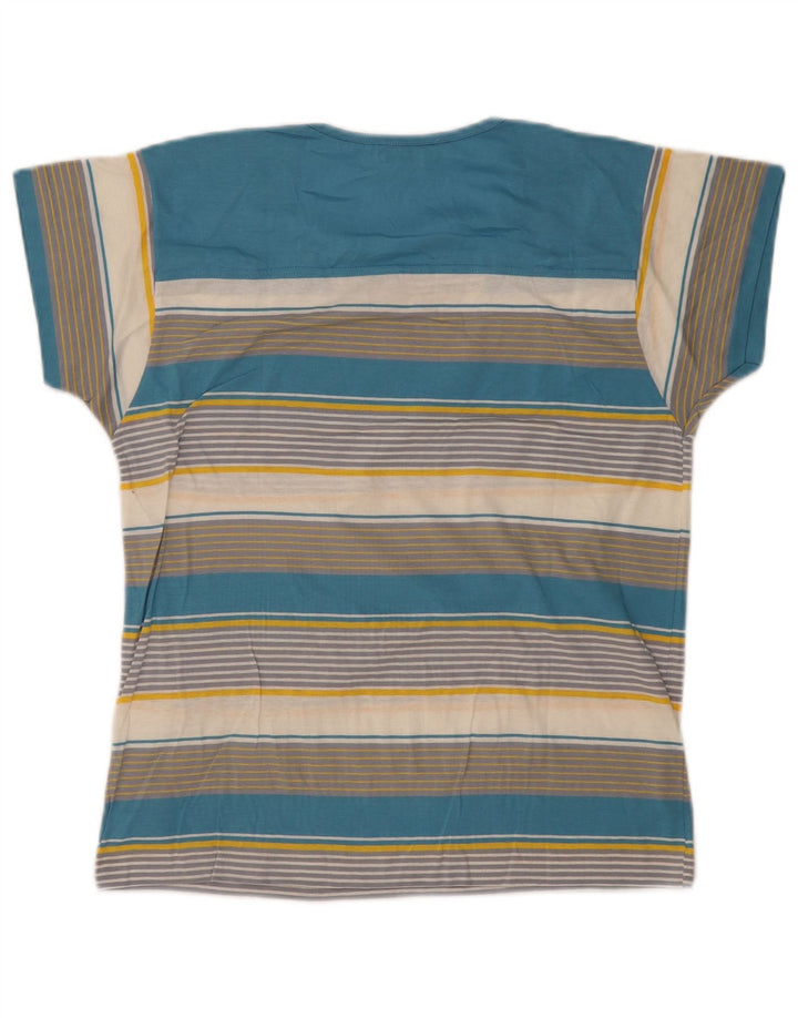 T-shirt oversize da donna Cagi Top UK 14 Cotone a righe multicolore medio