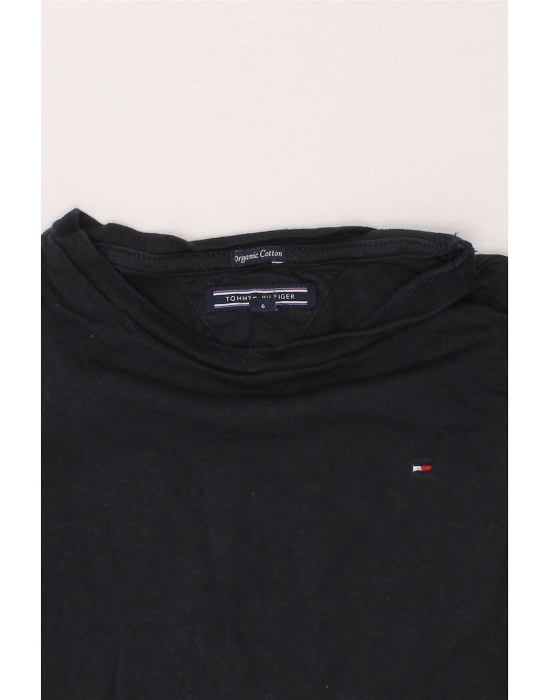 TOMMY HILFIGER Boys Top Long Sleeve 5-6 Years Navy Blue Cotton Vintage Tommy Hilfiger and Second-Hand Tommy Hilfiger from Messina Hembry 