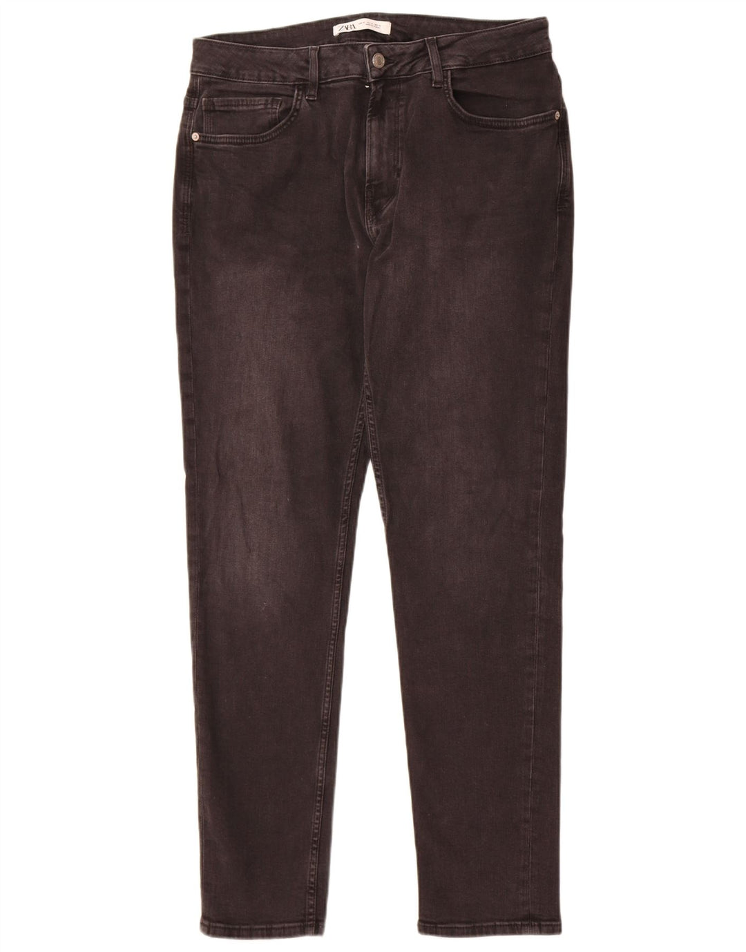 Jeans slim da uomo Zara EU 42 Large W32 L31 cotone nero