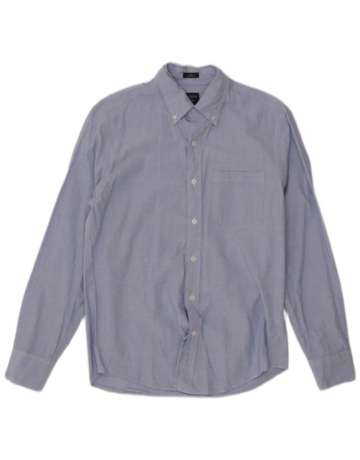 J. CREW Camicia Flex Slim da uomo piccola in cotone blu